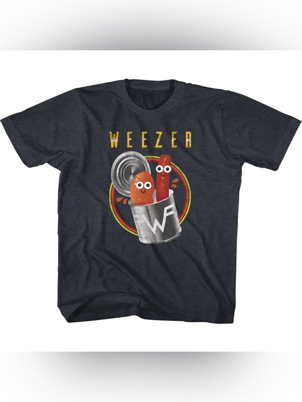 Weezer Pork And Beans Vintage Navy T-Shirt Size: Small